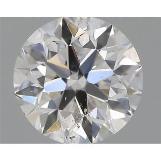 0.50 Carat Round E SI2 EX VG GIA Natural Diamond