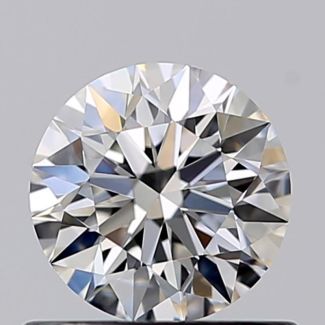 0.56 Carat Round F VVS2 EX GIA Natural Diamond