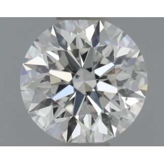 0.43 Carat Round G VS2 EX GIA Natural Diamond