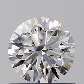 0.61 Carat Round D VS2 VG EX GIA Natural Diamond