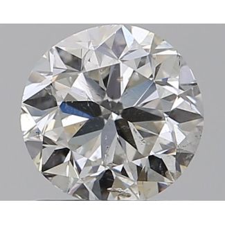 1.0 Carat Round G SI2 GD EX GIA Natural Diamond