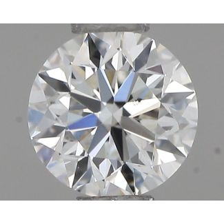 0.40 Carat Round H SI1 VG EX GIA Natural Diamond