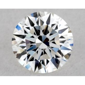 0.39 Carat Round F VS1 EX GIA Natural Diamond