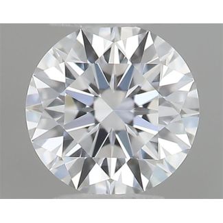 0.23 Carat Round D VVS1 EX GIA Natural Diamond