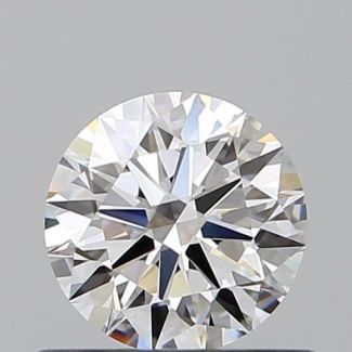 0.5 Carat Round E VVS2 EX GIA Natural Diamond