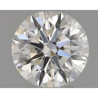 0.31 Carat Round H VVS1 EX IGI Natural Diamond