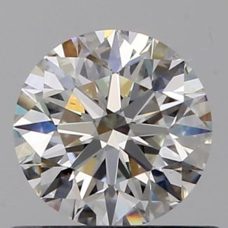 0.55 Carat Round H VS1 EX GIA Natural Diamond