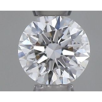 0.21 Carat Round D VVS1 EX VG GIA Natural Diamond