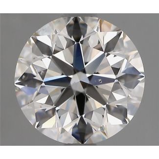 2.01 Carat Round H SI1 EX GIA Natural Diamond