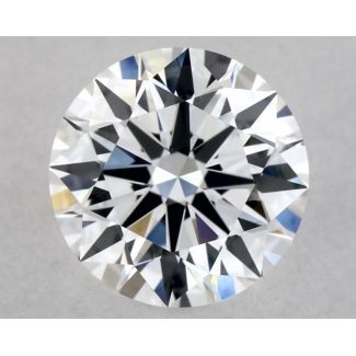 0.53 Carat Round D VVS2 EX GIA Natural Diamond