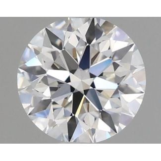 0.62 Carat Round D VVS2 EX GIA Natural Diamond