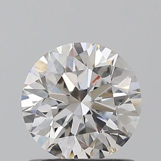 0.86 Carat Round H VVS1 EX GIA Natural Diamond