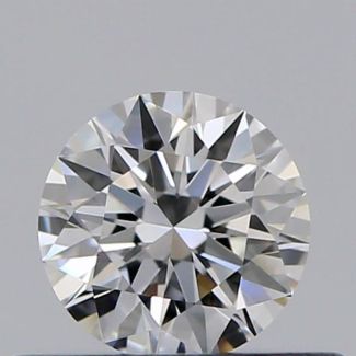 0.32 Carat Round D VVS2 EX GIA Natural Diamond