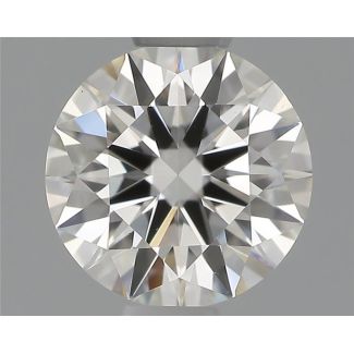 0.57 Carat Round H VS2 EX IGI Natural Diamond