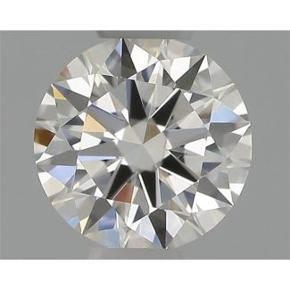 0.33 Carat Round H VS2 EX GIA Natural Diamond