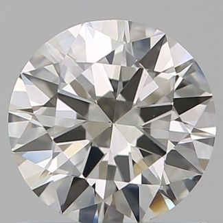 0.70 Carat Round J VS1 EX VG GIA Natural Diamond