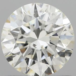 1.00 Carat Round H SI1 EX IGI Natural Diamond