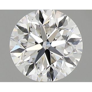 0.50 Carat Round F VS1 GD EX GIA Natural Diamond