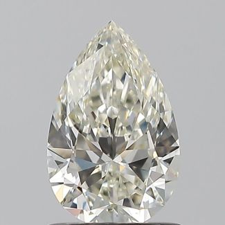 0.91 Carat Pear H VVS2 - EX IGI Natural Diamond