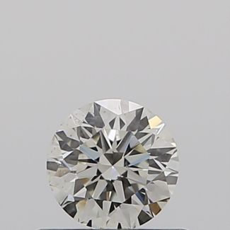 0.40 Carat Round J SI1 EX GIA Natural Diamond