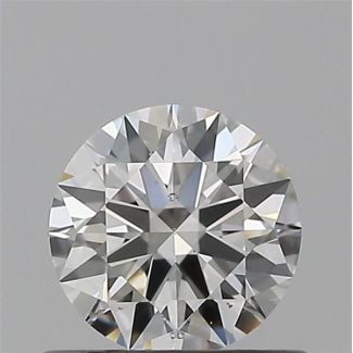 0.50 Carat Round G SI1 EX GIA Natural Diamond