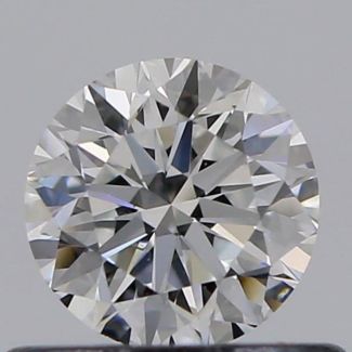 0.46 Carat Round E VVS2 VG EX GIA Natural Diamond