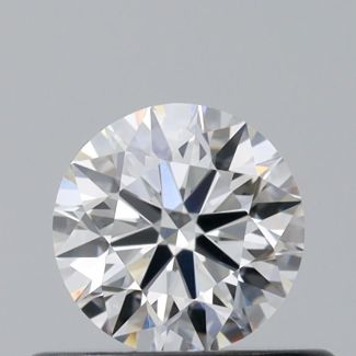 0.37 Carat Round F VS1 EX GIA Natural Diamond