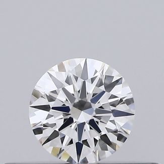 0.19 Carat Round F VS1 EX GIA Natural Diamond