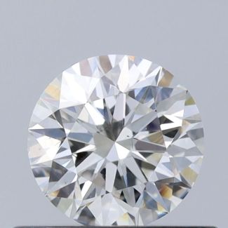 0.5 Carat Round H VS1 EX GIA Natural Diamond