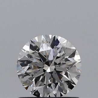 0.70 Carat Round I SI1 EX VG GIA Natural Diamond