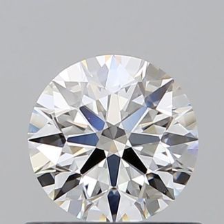 0.53 Carat Round D VS2 EX GIA Natural Diamond