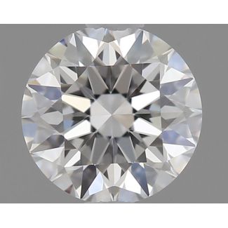 0.43 Carat Round E VVS1 EX GIA Natural Diamond