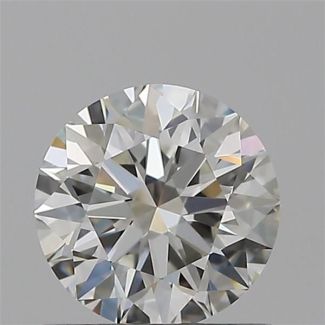 0.65 Carat Round H VVS2 EX GIA Natural Diamond