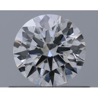 0.51 Carat Round G VVS2 EX GIA Natural Diamond