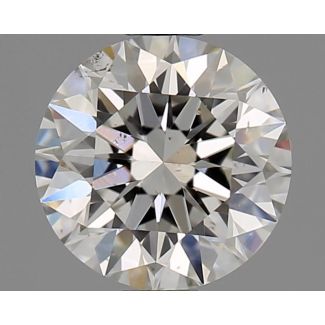 0.80 Carat Round H SI1 EX GIA Natural Diamond