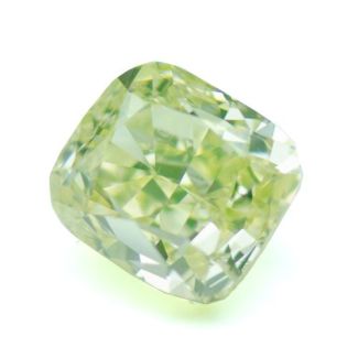 1.26 Carat Radiant Fancy Green Yellow SI1 - GD IGI Natural Diamond