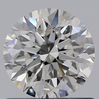 0.70 Carat Round F SI1 EX GIA Natural Diamond