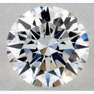 0.55 Carat Round F VVS2 EX GIA Natural Diamond