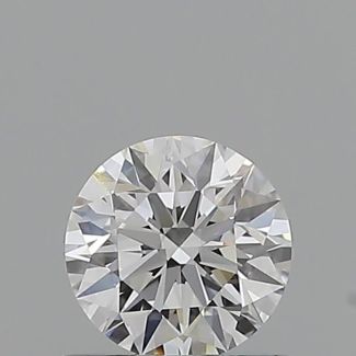 0.54 Carat Round D VVS2 EX GIA Natural Diamond