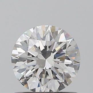 0.7 Carat Round F SI1 EX GIA Natural Diamond