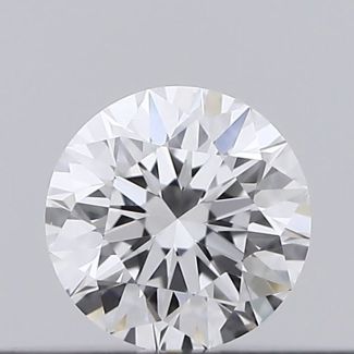 0.16 Carat Round D VVS2 EX GIA Natural Diamond