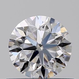 0.50 Carat Round D VS2 VG EX GIA Natural Diamond