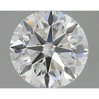 0.46 Carat Round H VS1 VG EX GIA Natural Diamond