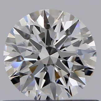 0.52 Carat Round E VVS2 EX GIA Natural Diamond