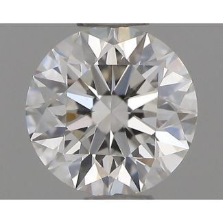 0.4 Carat Round H VVS2 EX GIA Natural Diamond