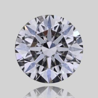 0.42 Carat Round F VVS2 EX GIA Natural Diamond