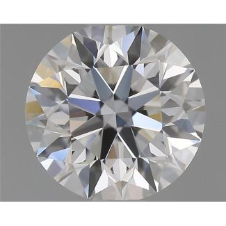 0.61 Carat Round F VVS1 EX GIA Natural Diamond