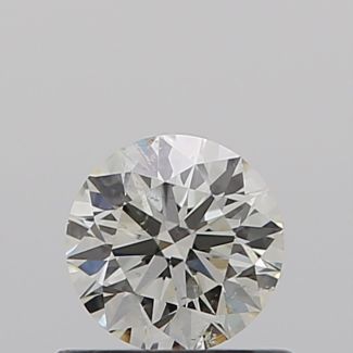 0.50 Carat Round K SI2 EX VG GIA Natural Diamond