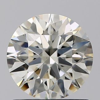 0.90 Carat Round K VS1 EX VG GIA Natural Diamond