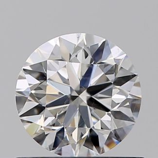 0.60 Carat Round F SI1 VG GD GIA Natural Diamond